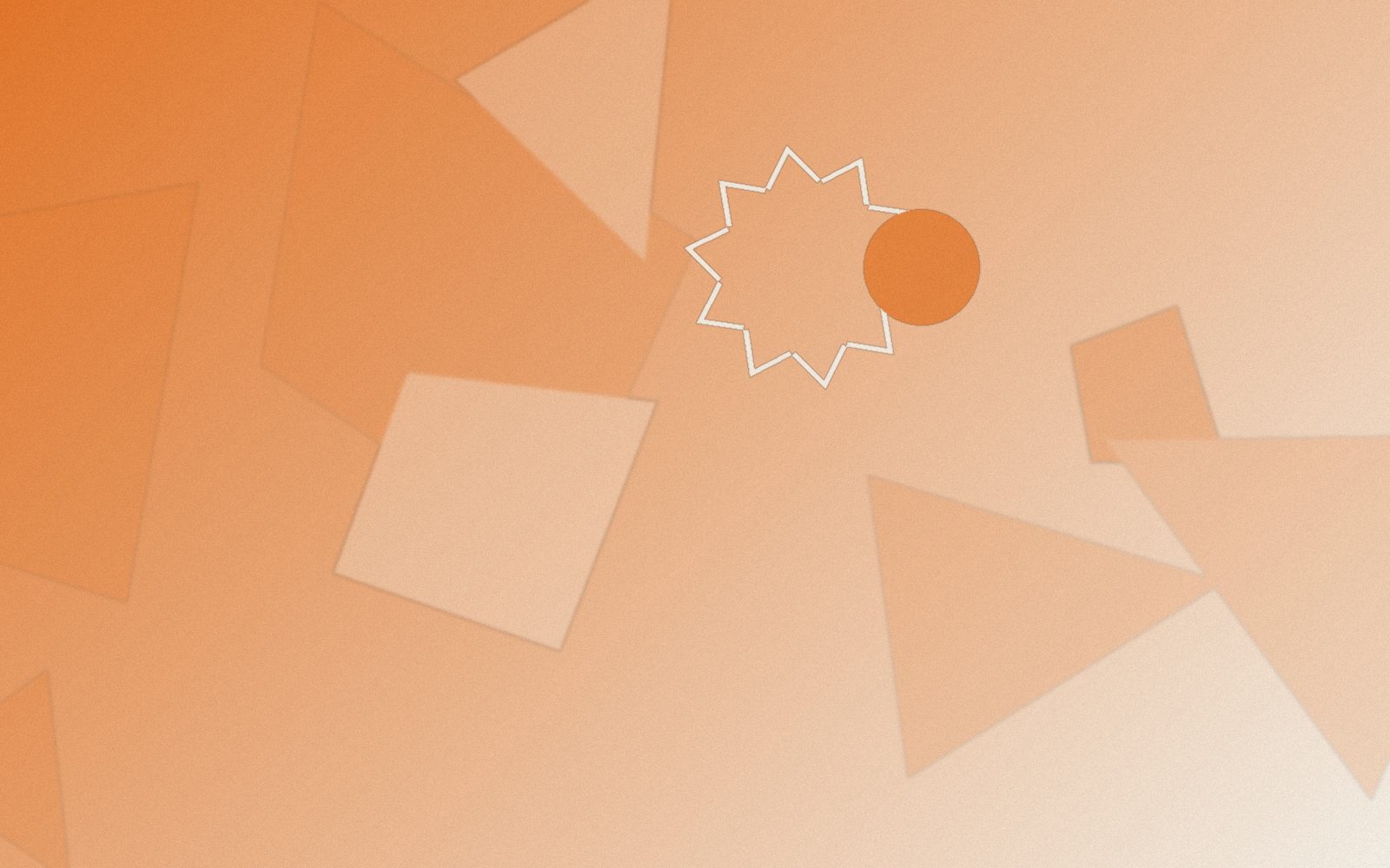 Abstract brand-toned composition representing a manufacturing operations review project
