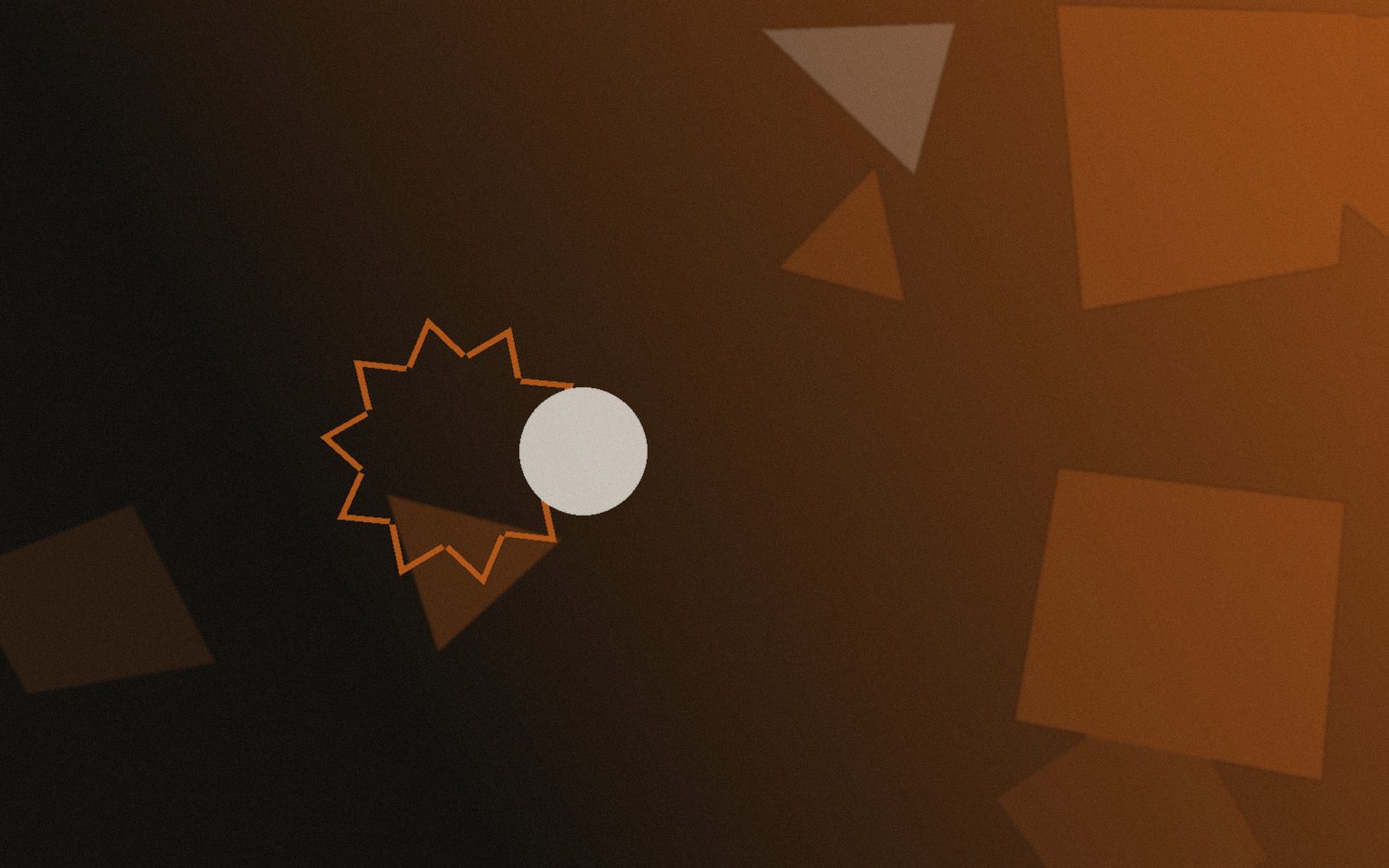 Abstract brand-toned composition representing a systems implementation project